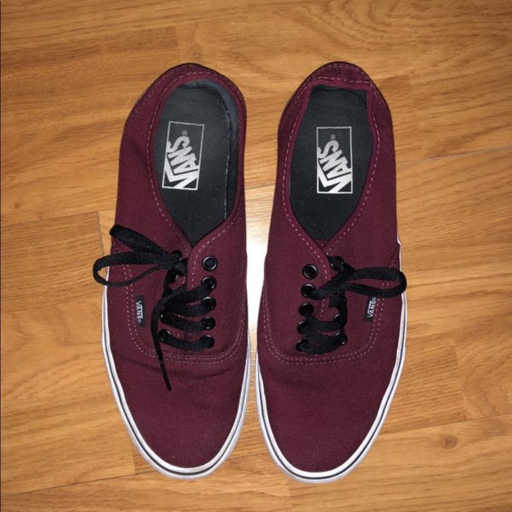 Burgundy Vans